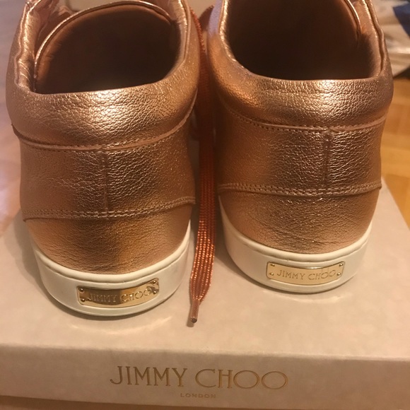 BNWB Jimmy Choo leather sneakers size 40.5 - Picture 3 of 6